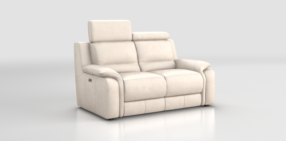 Sirignano - 2 seater sofa with 2 electric recliners